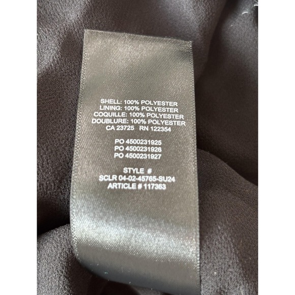 Wilfred Shirt Womens Small Black Ruffle Chiffon Y2K Babydoll Whimsigoth Grunge - Picture 5 of 7